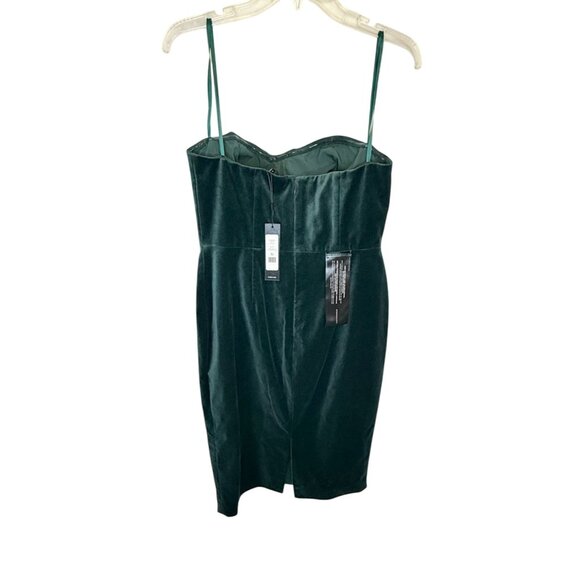 BCBGMaxazria Velvet Bustier Dress in Pine NWT - Size 12 - Picture 5 of 8